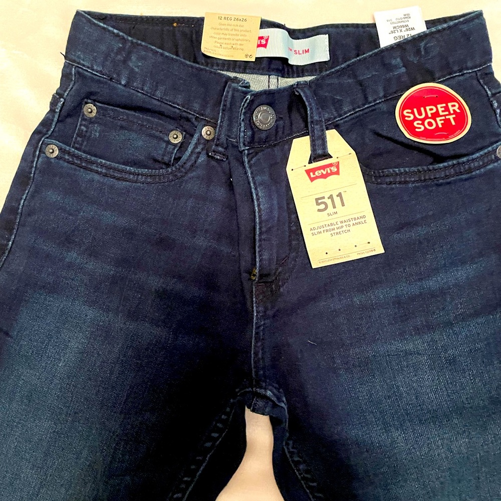 NWT Levi’s 511 Slim boys jeans size 12